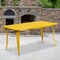 Emma and Oliver Commercial 31.5" x 63" Rectangular Colorful Metal Indoor-Outdoor Dining Table